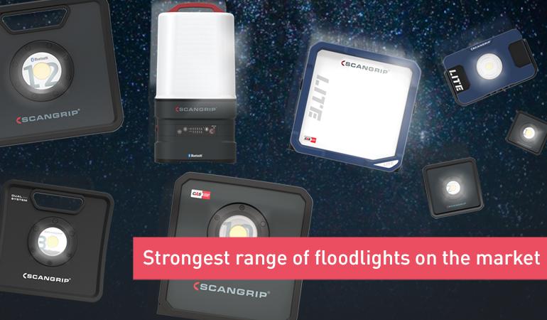 The strongest range of floodlights on the market