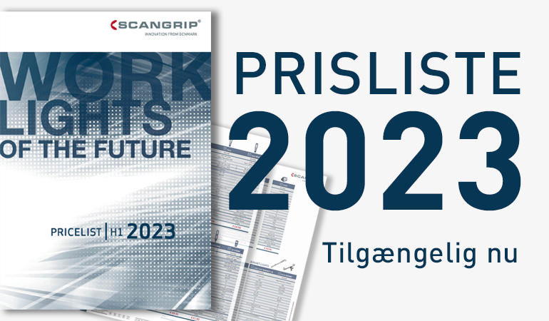 Ny prisliste for 2023