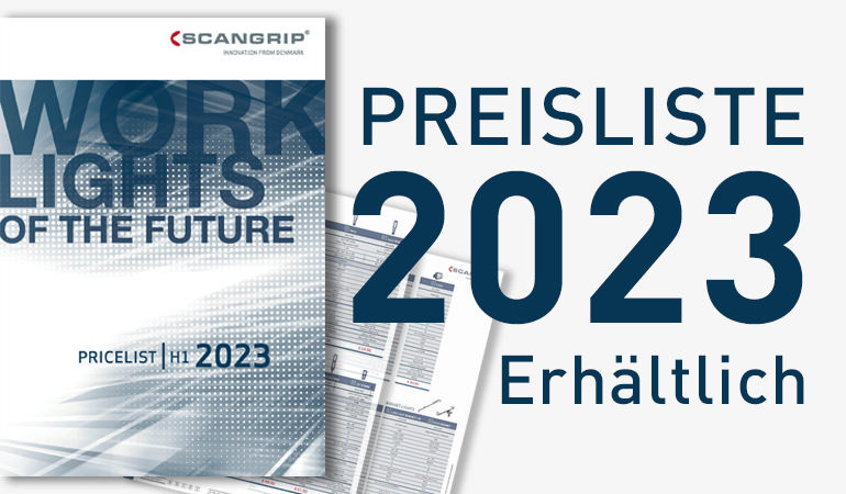 Neue Preisliste für 2023