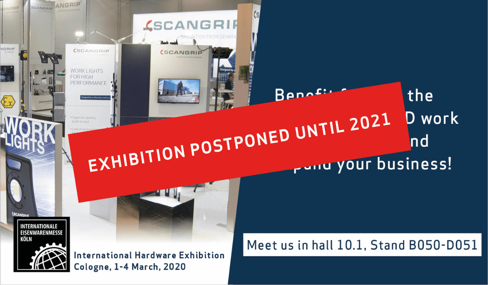 The INTERNATIONAL HARDWARE FAIR postponed