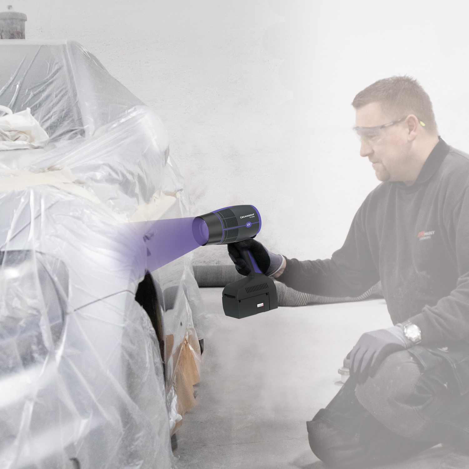 UVGUN extremely powerful for UV curing of large areas