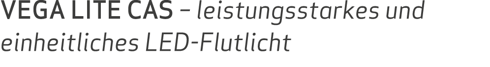 VEGA LITE CAS   leistungsstarkes und einheitliches LED-Flutlicht