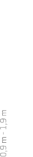 0,9 m - 1,9 m