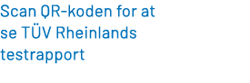 Scan QR koden for at se T V Rheinlands testrapport 