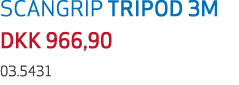 SCANGRIP TRIPOD 3M DKK 966,90 03.5431