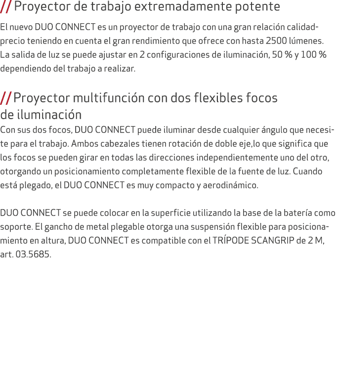 // Proyector de trabajo extremadamente potente El nuevo DUO CONNECT es un proyector de trabajo con una gran relaci n ...