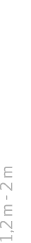 1,2 m 2 m