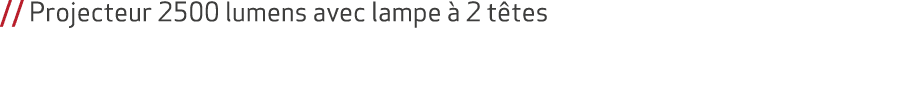 // Projecteur 2500 lumens avec lampe  2 t tes