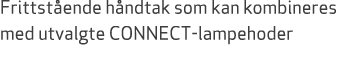 Frittst ende h ndtak som kan kombineres med utvalgte CONNECT lampehoder