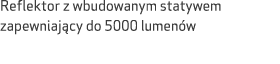 Reflektor z wbudowanym statywem zapewniaj cy do 5000 lumen w 