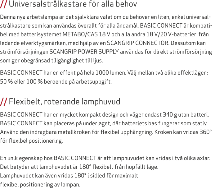 // Universalstr lkastare f r alla behov Denna nya arbetslampa r det sj lvklara valet om du beh ver en liten, enkel u...
