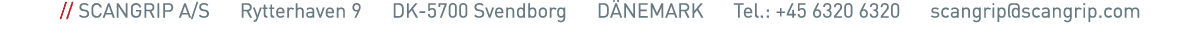     SCANGRIP A S   Rytterhaven 9   DK-5700 Svendborg   DÄNEMARK   Tel : +45 6320 6320   scangrip scangrip com