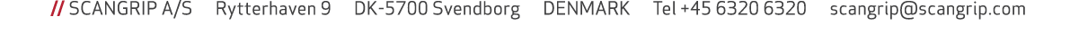  // SCANGRIP A/S Rytterhaven 9 DK 5700 Svendborg DENMARK Tel +45 6320 6320 scangrip@scangrip.com
