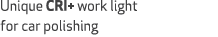 Unique CRI+ work light for car polishing 
