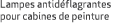 Lampes antid flagrantes pour cabines de peinture