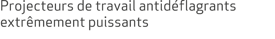 Projecteurs de travail antid flagrants extr mement puissants