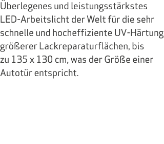 berlegenes und leistungsst rkstes LED-Arbeitslicht der Welt f r die sehr schnelle und hocheffiziente UV-H rtung gr ...