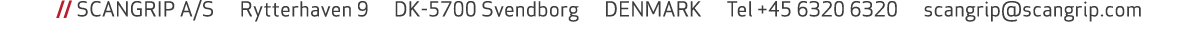 // SCANGRIP A/S  Rytterhaven 9   DK-5700 Svendborg   DENMARK   Tel +45 6320 6320   scangrip@scangrip.com