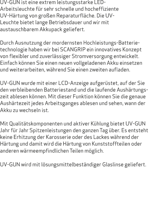 UV GUN ist eine extrem leistungsstarke LED Arbeitsleuchte f r sehr schnelle und hocheffiziente UV H rtung von gro en ...