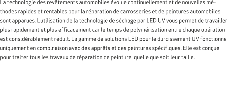 La technologie des rev tements automobiles volue continuellement et de nouvelles m thodes rapides et rentables pour ...