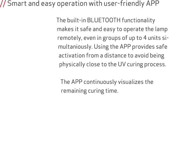 // Smart and easy operation with user friendly APP The built in BLUETOOTH functionality makes it safe and easy to ope...