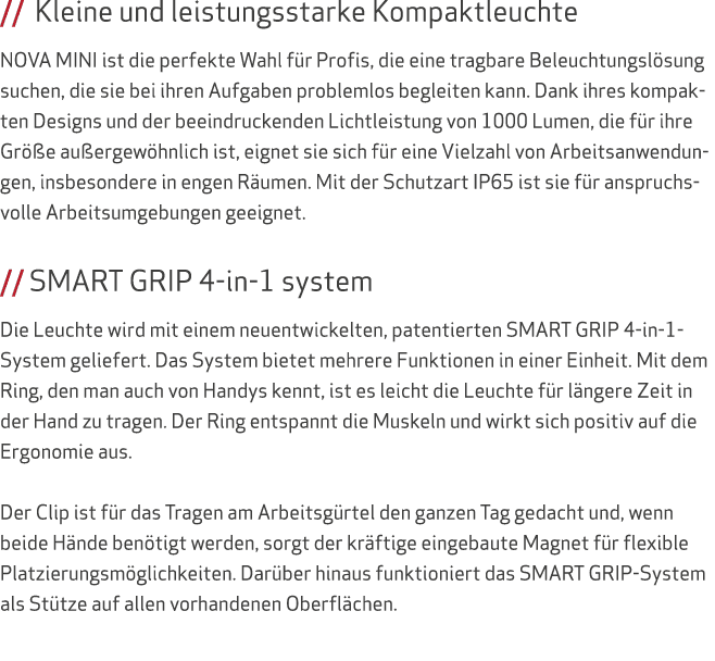 // Kleine und leistungsstarke Kompaktleuchte NOVA MINI ist die perfekte Wahl f r Profis, die eine tragbare Beleuchtun...