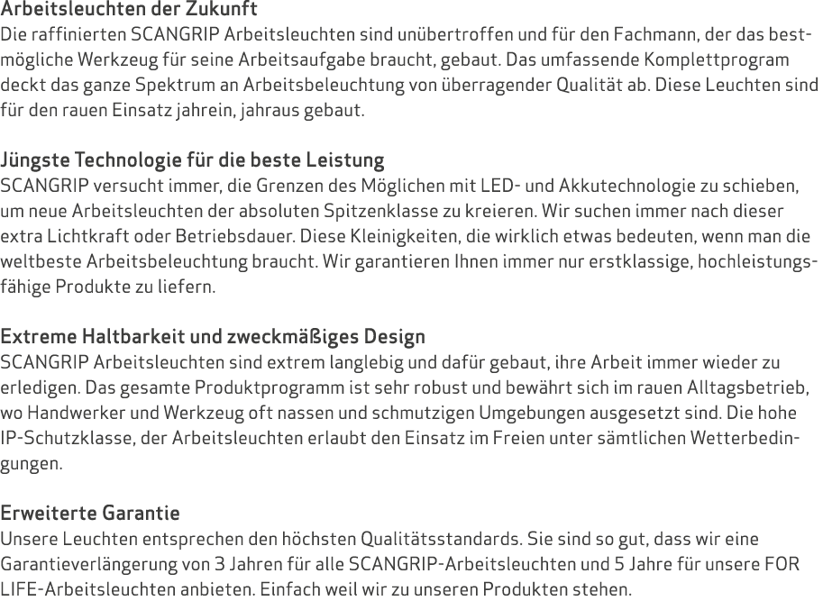 Arbeitsleuchten der Zukunft Die raffinierten SCANGRIP Arbeitsleuchten sind un bertroffen und f r den Fachmann, der da...