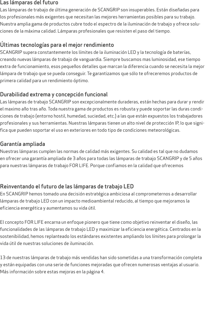 Las l mparas del futuro Las l mparas de trabajo de ltima generaci n de SCANGRIP son insuperables. Est n dise adas pa...