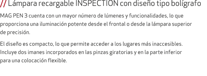 // L mpara recargable INSPECTION con dise o tipo bol grafo MAG PEN 3 cuenta con un mayor n mero de l menes y funciona...