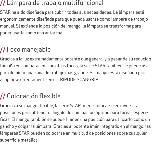 // L mpara de trabajo multifuncional STAR ha sido dise ada para cubrir todas sus necesidades. La l mpara est ergon m...