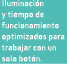 Iluminaci n y tiempo de funcionamiento optimizados para trabajar con un solo bot n.