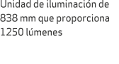 Unidad de iluminaci n de 838 mm que proporciona 1250 l menes