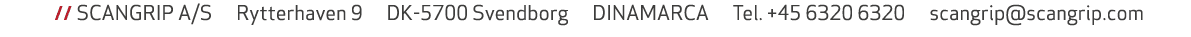  // SCANGRIP A/S Rytterhaven 9 DK 5700 Svendborg DINAMARCA Tel. +45 6320 6320 scangrip@scangrip.com