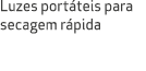 Luzes port teis para secagem r pida