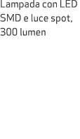 Lampada con LED SMD e luce spot, 300 lumen