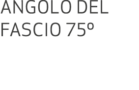 Angolo del fascio 75º