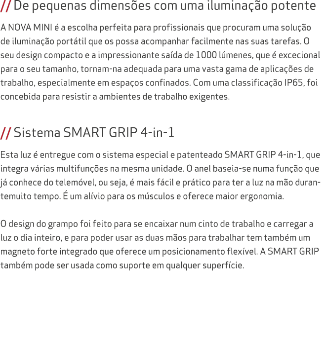 // De pequenas dimens es com uma ilumina o potente A NOVA MINI   a escolha perfeita para profissionais que procuram ...