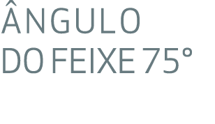  NGULO DO FEIXE 75° 
