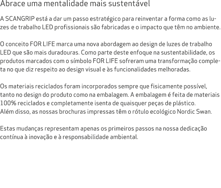 Abrace uma mentalidade mais sustent vel A SCANGRIP est a dar um passo estrat gico para reinventar a forma como as lu...