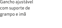 Gancho ajust vel com suporte de grampo e im 