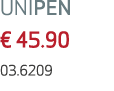 UNIPEN € 45.90 03.6209